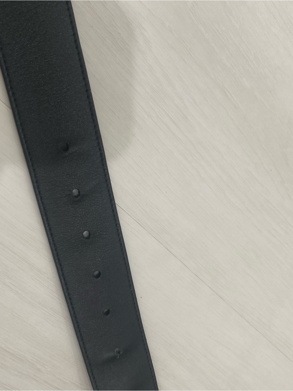 Gucci Double G Black Leather Belt with Gold Buckle medium 2 inch - Picture 13 of 13